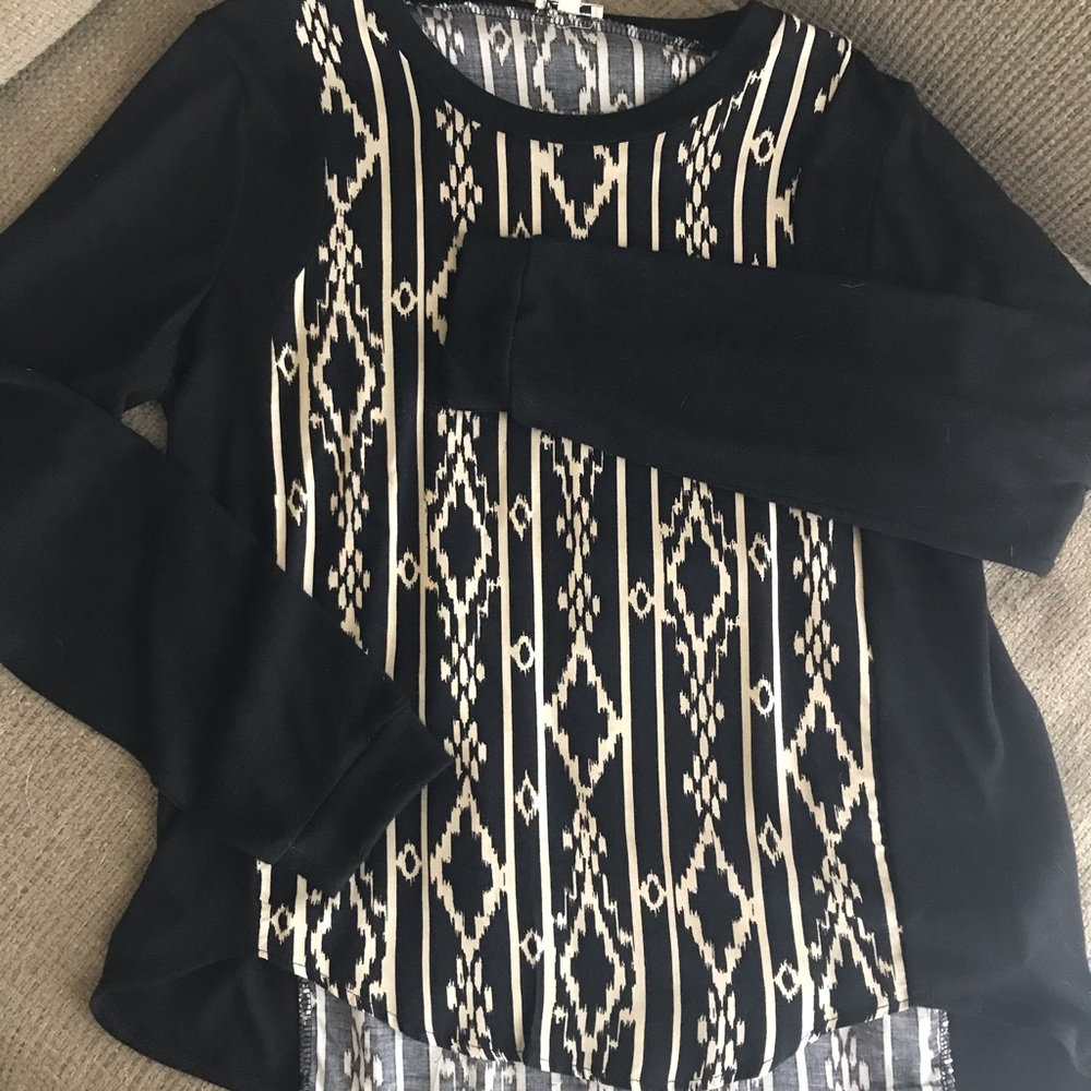 Black long sleeve shirt